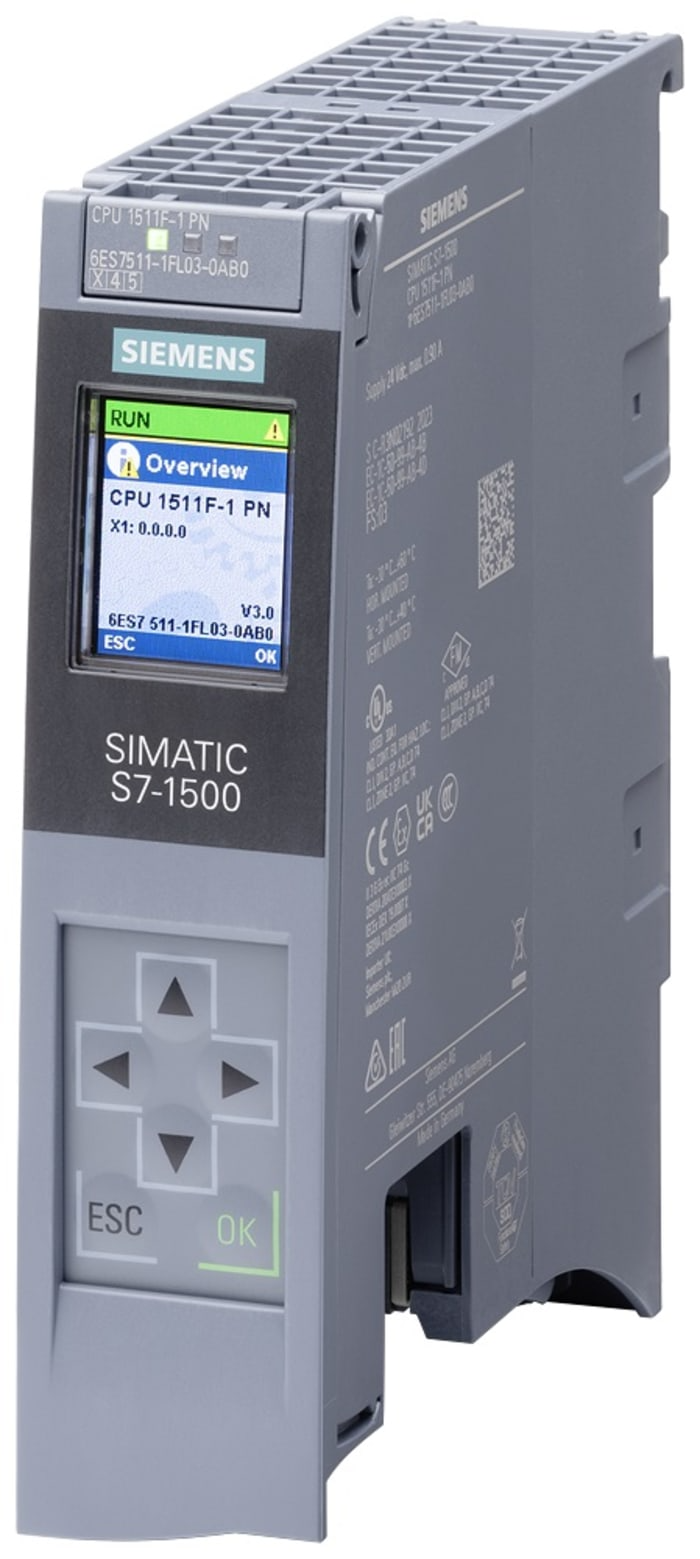 6ES7511-1FL03-0AB0 SIEMENS S7-1500 CPU 1511F-1PN