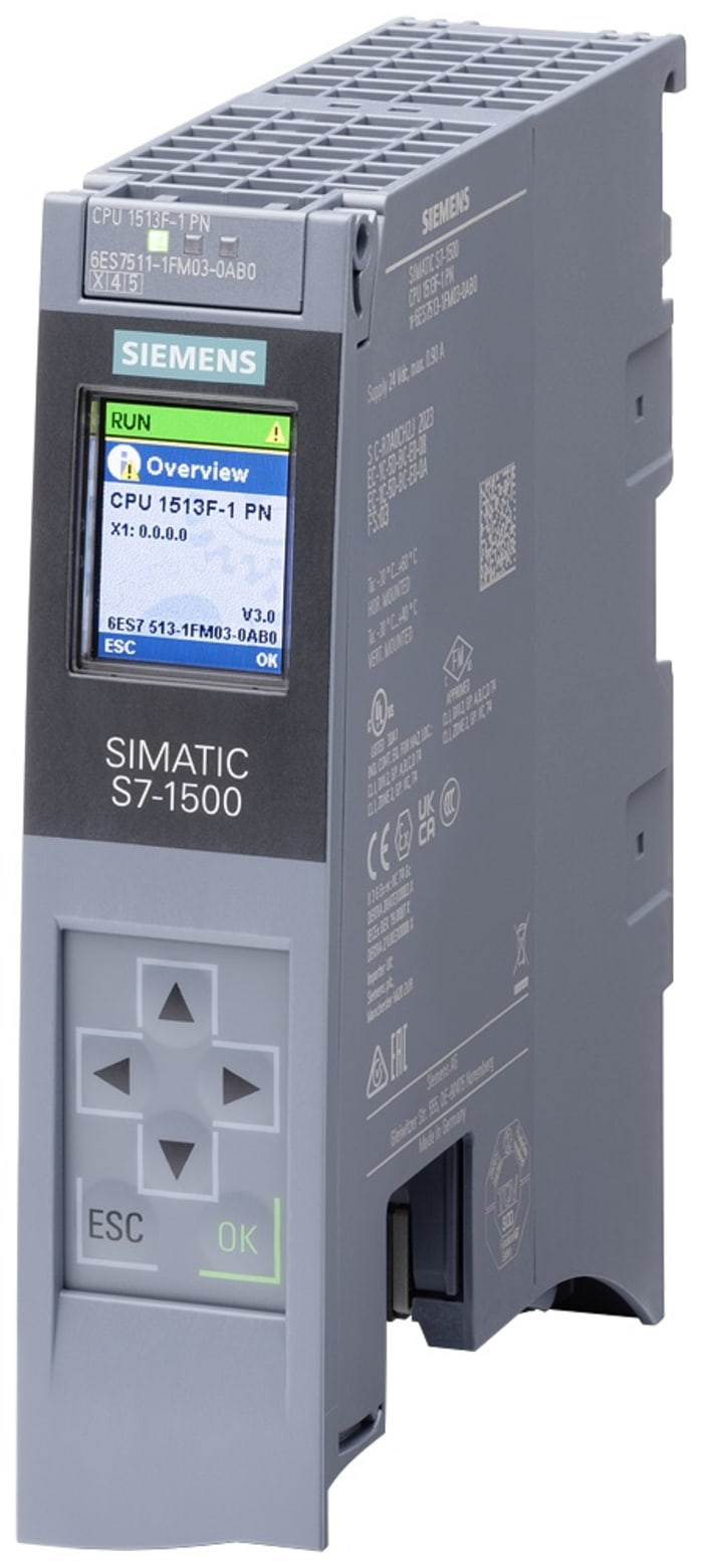 6ES7513-1FM03-0AB0 SIEMENS S7-1500 CPU 1513F-1PN
