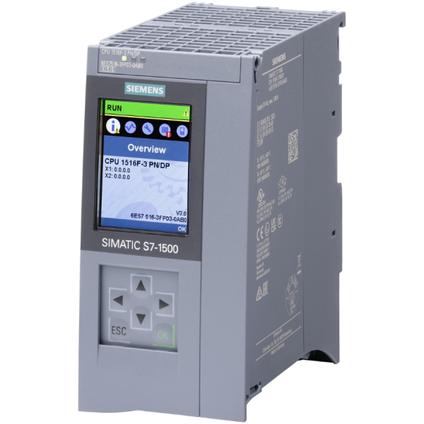 6ES7516-3FP03-0AB0 SIEMENS S7-1500 CPU 1516F-3 PN/DP
