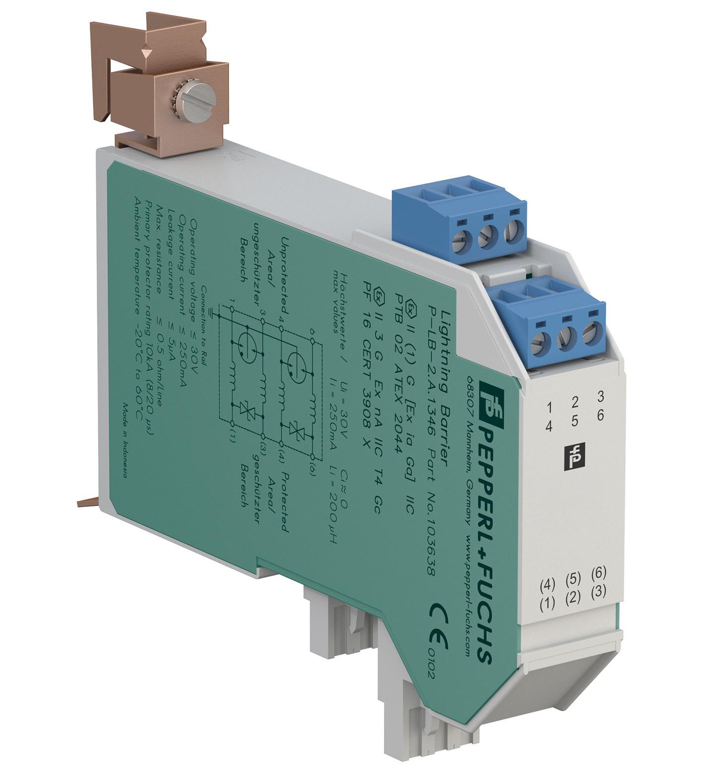 P-LB-2.B.1245 Pepperl+Fuchs Surge Protection Barrier
